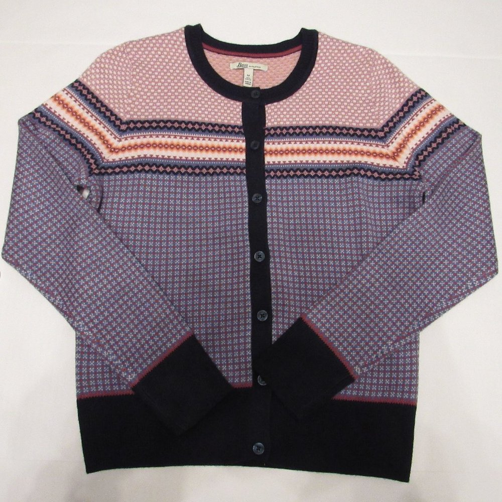 GH Bass & Co. Sweater Womens Button Front Cardigan  M